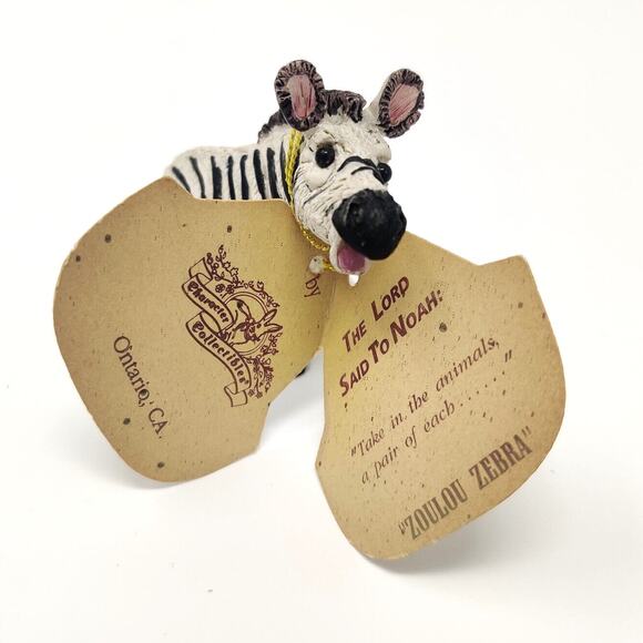 Holy Herd Noahs Ark Zebra Figurine Zoulou Pete Apsit Replacement Resin Figure - Picture 3 of 16